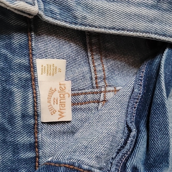 Wrangler Billabong Denim Patchwork Women Shorts - Picture 6 of 7